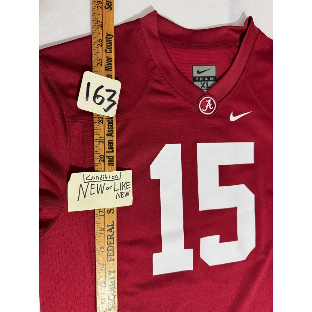 Nike Alabama University Football Jersey Size Xl Women's Number 15 View 3